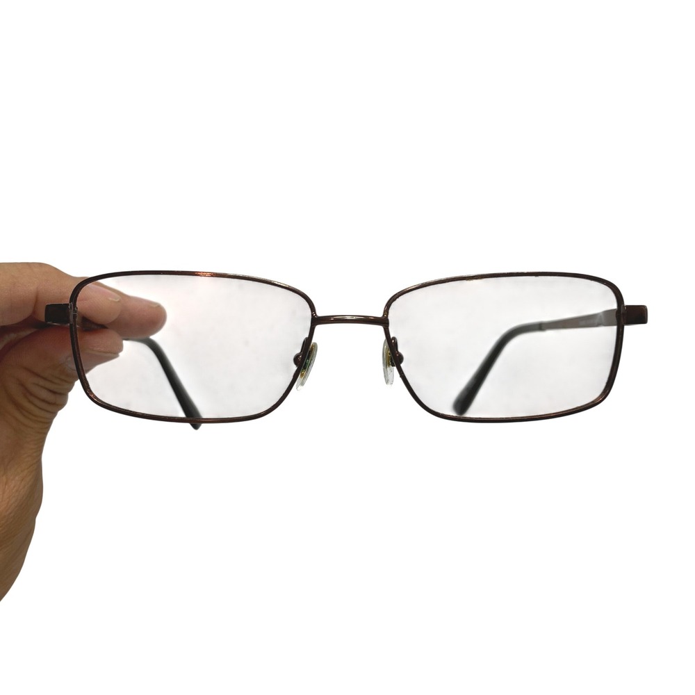 Board Room Classics BC900 Brown Metal Rectangular Eyeglass Frames 55-16-145